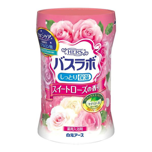 Увлажняющая соль для ванны с гиалуроновой кислотой и ароматом розы, HERS Bath Labo, Hakugen Earth, 600 г
