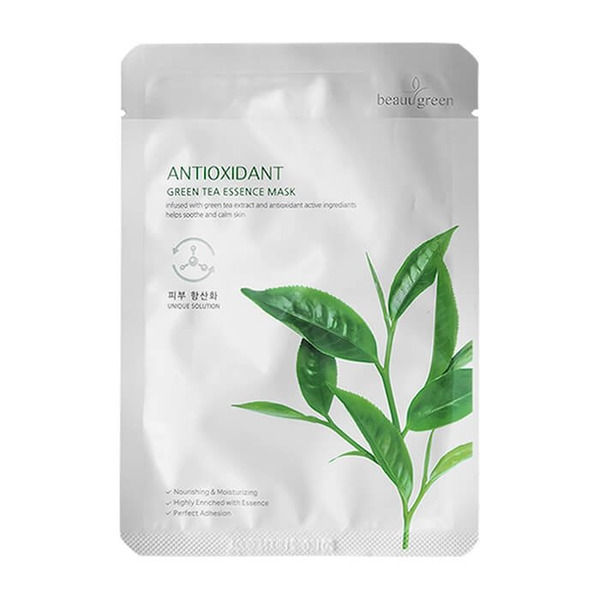 Маска на тканевой основе Premium Green tea Essence mask, BeauuGreen, 23 г