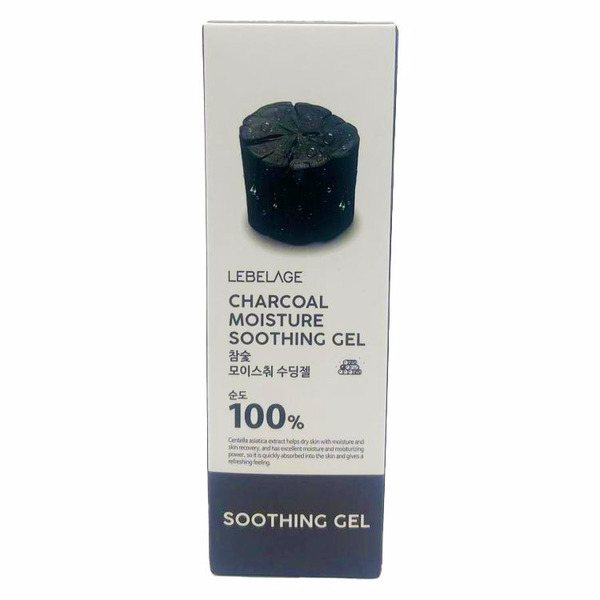 Гель CHARCOAL MOISTURE PURITY 100% SOOTHING GEL, LEBELAGE, 100 мл