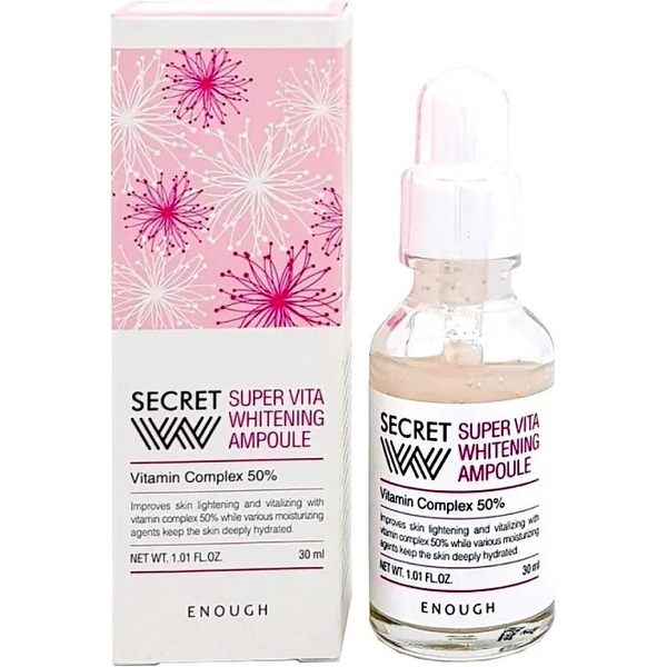 Ампульная сыворотка для лица Secret With multi-vita brightening ampoule, Enough, 30 мл