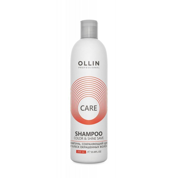 Шампунь, сохраняющий цвет и блеск окрашенных волос Care, Ollin, 250 мл