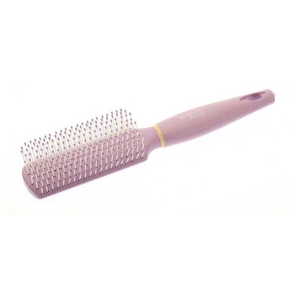 Массажная щетка прямоугольная, фиолетовый, Dewal Beauty, 23,5х4 см