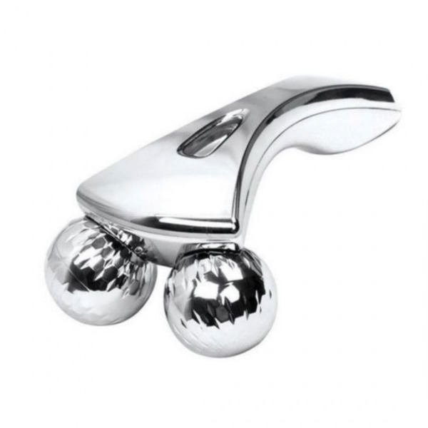 Ручной роликовый массажер для лица и тела / 3D XC-200, серебристый Nail Art 