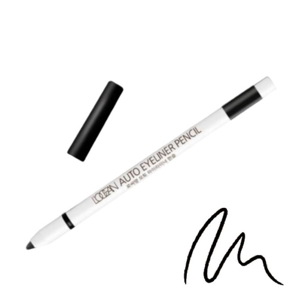 Водостойкий автоматический карандаш для глаз Auto Eyeliner Pencil #01, Real Black, L’ocean, 0,5 г