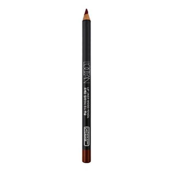 Карандаш для губ Lipliner Wood Pencil #4, Wine Brown, L’ocean 