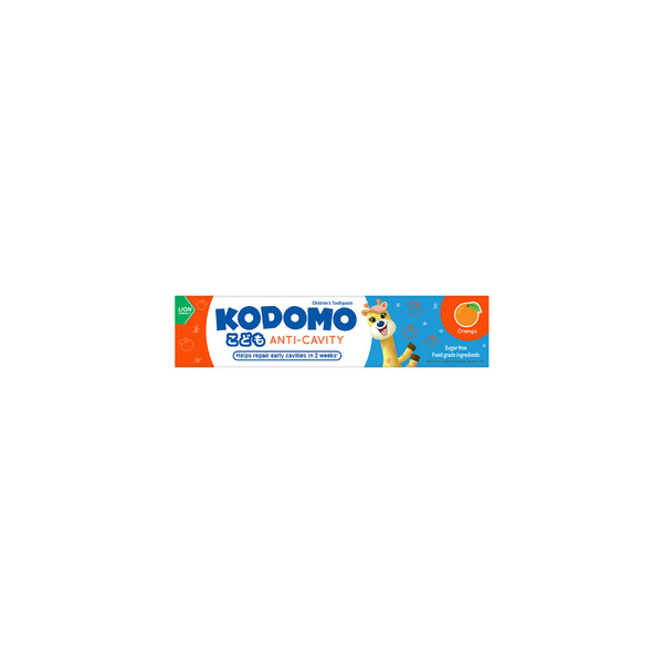 Детская зубная паста Апельсин Kodomo Anti Cavity Toothpaste Orange, Lion 80 г