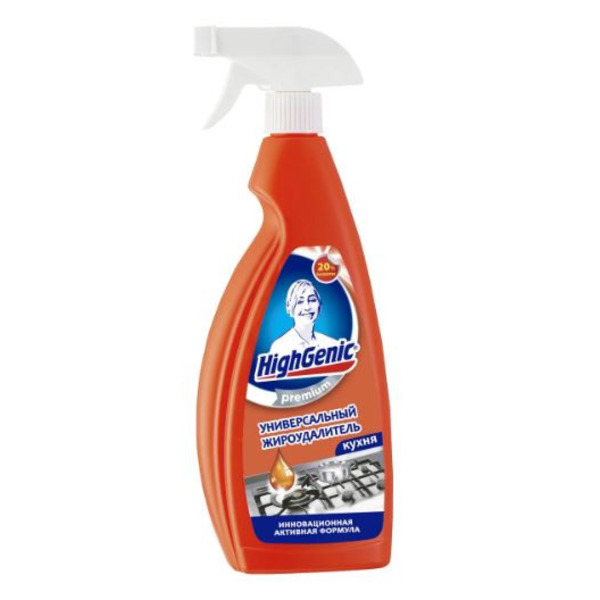 Кухня Жироудалитель универсальный, HighGenic 750 мл с распылителем