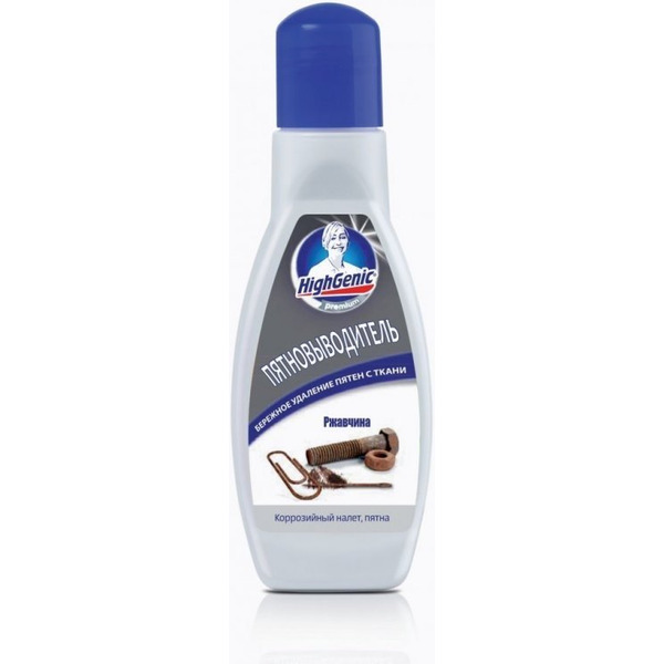  Пятновыводитель для удаления следов ржавчины Premium, HighGenic 50 мл