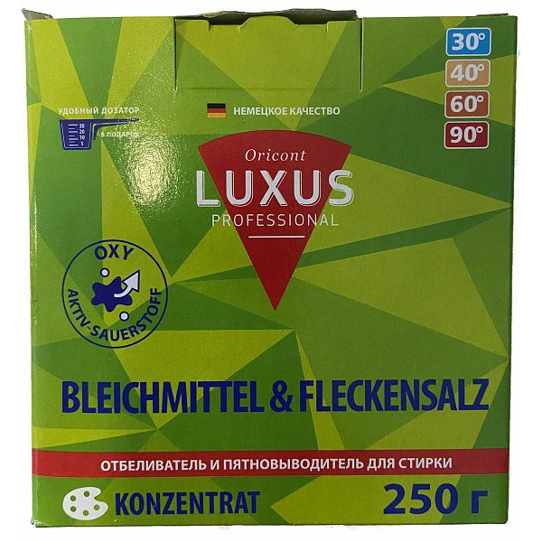  Отбеливатель концентрированный для стирки до 90 градусов и выше, Luxus Professional 250 г