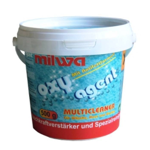 Универсальный кислородный пятновыводитель для стирки и уборки Oxy Agent Multicleaner, Milwa 500 г