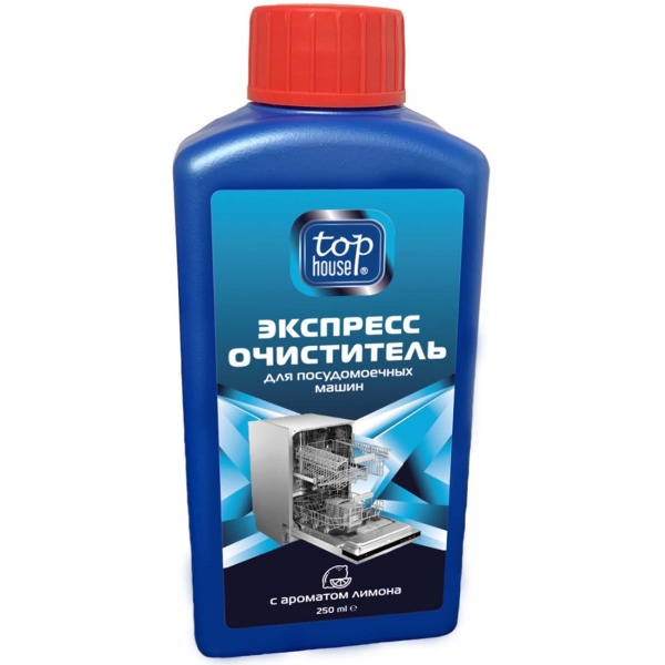 Экспресс-очиститель для посудомоечных машин с ароматом лимона, Top House 250 мл