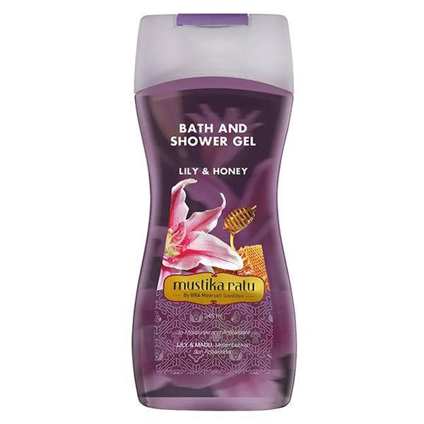  Гель для душа увлажняющий с антиоксидантами и экстрактом Лилии и медом Bath & Shower Gel Lily & Honey, Mustika Ratu 245 мл