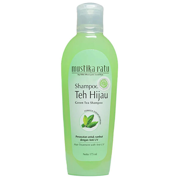  Шампунь для роста волос с экстрактом зеленого чая Shampoo Teh Hijau Green Tea, Mustika Ratu 175 мл