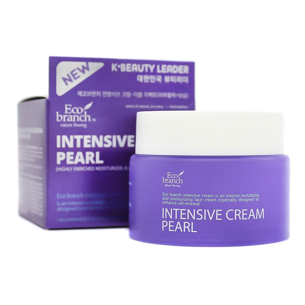 Интенсивный увлажняющий крем с экстрактом жемчуга Intensive Cream Pearl, Eco Branch 100 мл