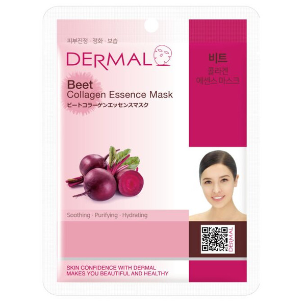 Косметическая маска с коллагеном и экстрактом свеклы Сочная свекла, Dermal 23 г 