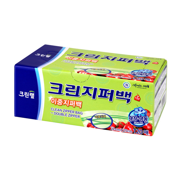 Плотные полиэтиленовые пакеты на молнии (размер 22 х 25 см) Clean Wrap 120 шт. 
