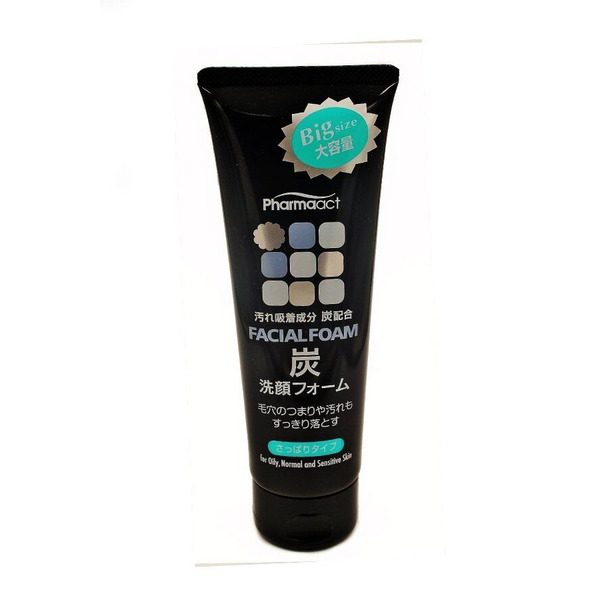 Пенка для умывания лица Facial Foam Charcoal с древесным углем, Pharmaact 160 г