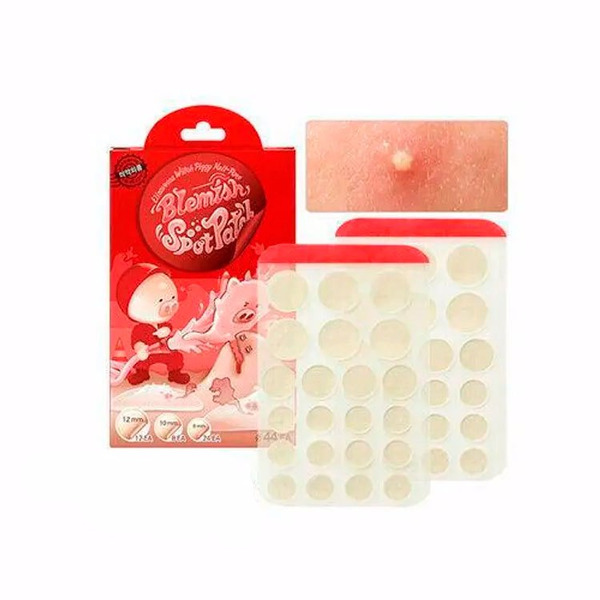  Патчи для проблемной кожи Witch Piggy Hell-Pore Blemish Spot Patch, Elizavecca 44 шт