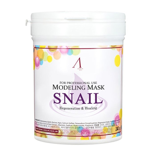 Альгинатная маска с муцином улитки Snail Modeling Mask, Anskin 240 г 