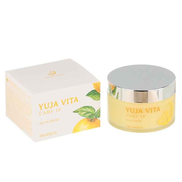 Крем для лица с цитрусовым комплексом YUJA VITA CARE 10 OIL IN CREAM, DEOPROCE, 100 мл