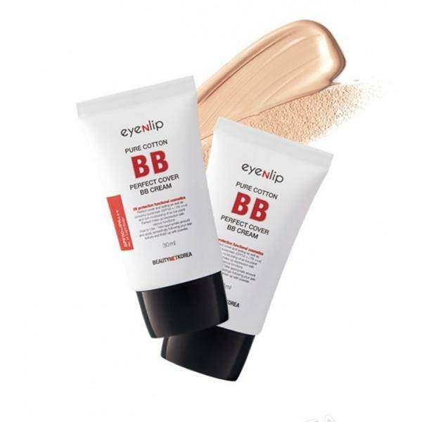 Крем тональный Pure cotton perfect cover bb cream 21 Light Beige, EYENLIP, 30 г