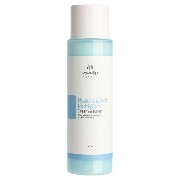 Тонер-крем с гиалуроновой кислотой HYALURONIC ACID MULTI CARE CREAM & TONER, EYENLIP, 200 мл