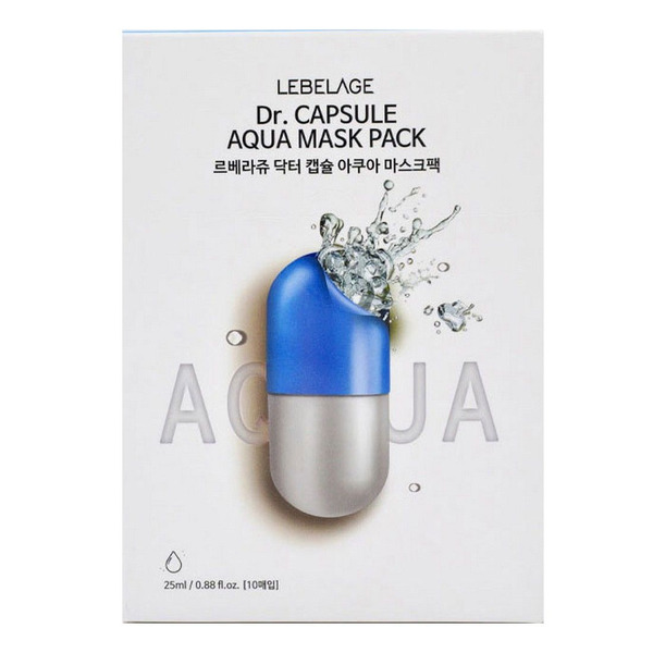 Тканевая маска с морской водой Dr. Capsule Aqua Mask Pack, Lebelage 25 мл