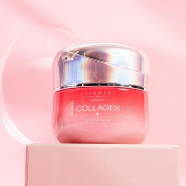 Набор увлажняющих средств для лица: тонер, эмульсия, крем Signature Collagen Essential Skin Care 3 Set, Jigott 