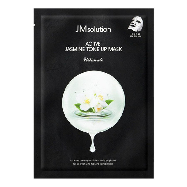 Тканевая маска для выравнивания тона кожи с экстрактом жасмина Active, JM solution 30 мл