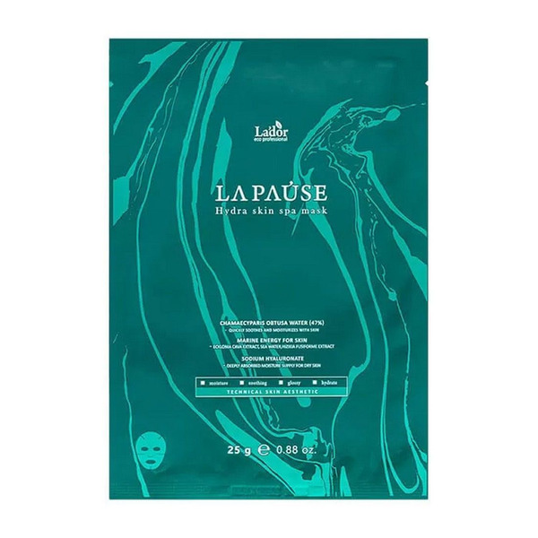 Увлажняющая маска для лица с морским коллагеном и кипарисовой водой La-Pause Hydra Skin Spa Mask, Lador 25 г