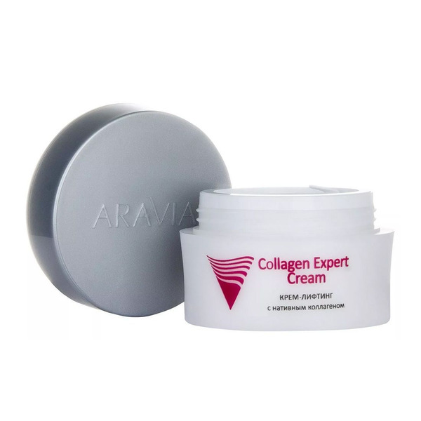 Крем-лифтинг с нативным коллагеном Collagen Expert Cream, Aravia 50 мл