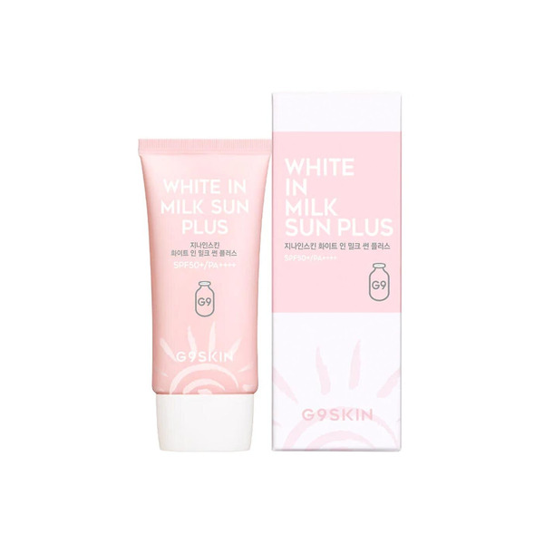 Крем для лица солнцезащитный WHITE IN MILK SUN PLUS, G9SKIN, 40 мл