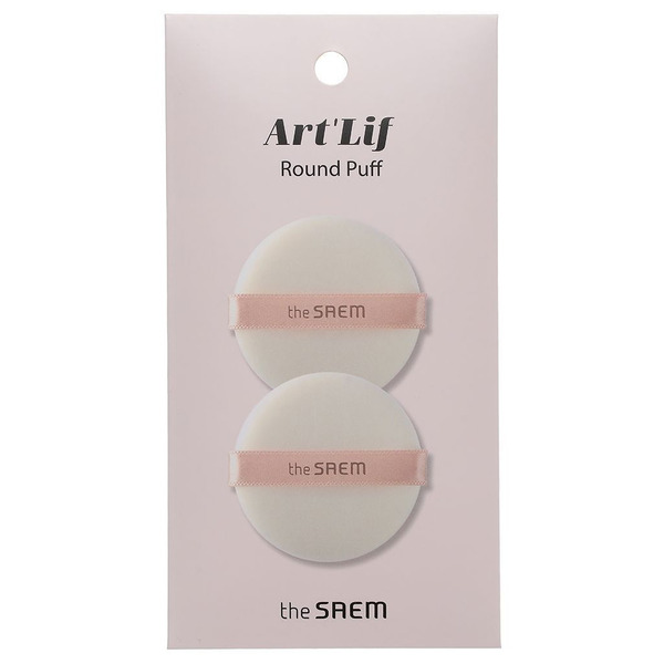 Спонж косметический Art'Lif Round Puff (2P)_O3, THE SAEM