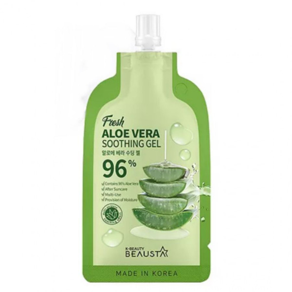 Универсальный гель для лица с экстрактом алоэ вера Aloe Vera Soothing Gel, Beausta, 20 мл