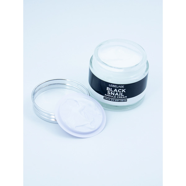 Крем для лица ампульный с муцином черной улитки AMPULE CREAM_BLACK SNAIL, LEBELAGE, 70 мл