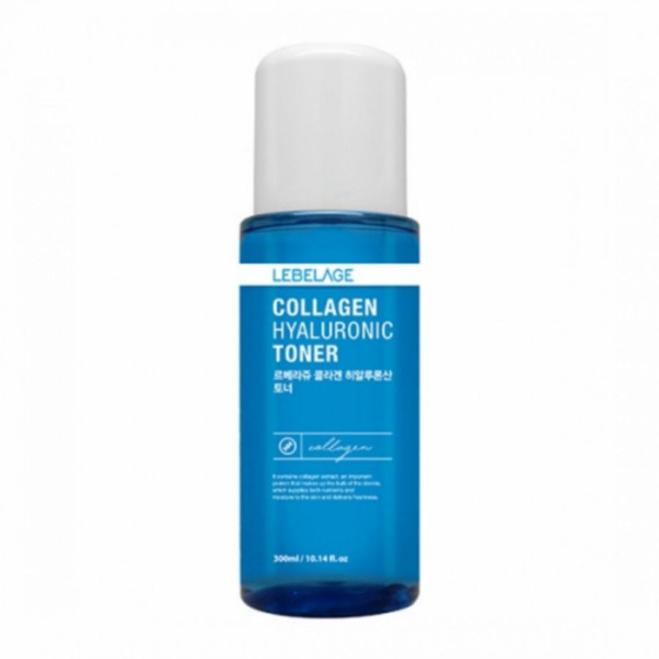 Тонер для лица увлажняющий с гиалуроновой кислотой и коллагеном COLLAGEN HYALURONIC TONER, LEBELAGE, 300 мл