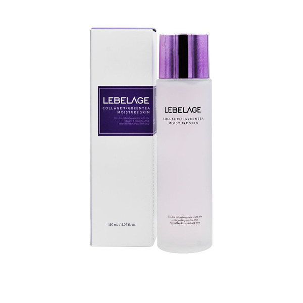 Тонер для лица увлажняющий с коллагеном и зеленым чаем COLLAGEN+GREEN TEA MOISTURE SKIN, LEBELAGE, 150 мл