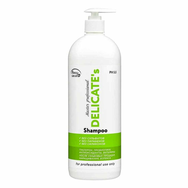 Шампунь для деликатного очищения волос Delicate's PH 5.5, Frezy Grand, 1000 мл
