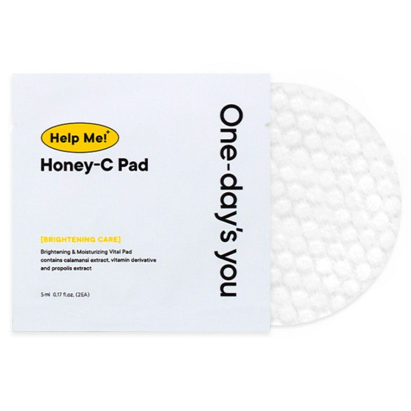 Тонер-пэды с экстрактом прополиса Help Me Honey-C Pad, One-day's you, 20 пэдов