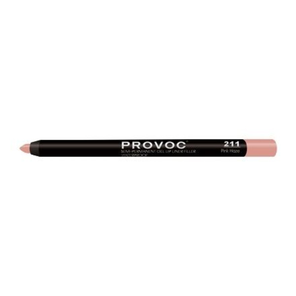 Гелевая подводка в карандаше для губ Semi-Permanent Gel Lip Liner 211 pink haze, Provoc 