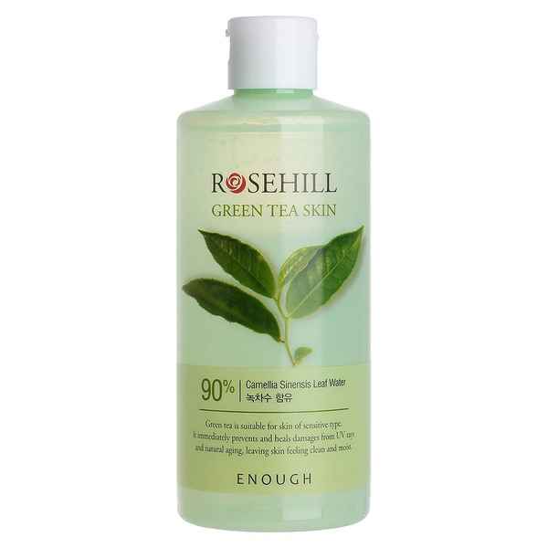 Тонер для лица с экстрактом зеленого чая RoseHill Green Tea Skin, Enough, 300 мл