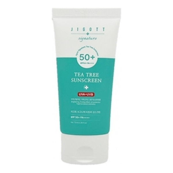 Крем для лица солнцезащитный с экстрактом чайного дерева Signature Tea Tree Sunscreen, Jigott, 70 мл