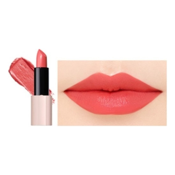 Помада Kissholic Lipstick Intense CR04 Baby Coral, THE SAEM, 3,5 г