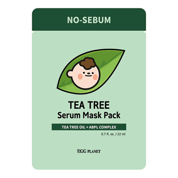 Маска на тканевой основе с маслом чайного дерева EGG Planet Tea Tree  serum mask pack, DAENG GI MEO RI, 22 мл