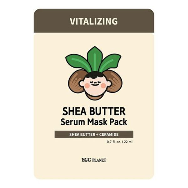 Маска на тканевой основе увлажняющая с маслом Ши EGG Planet Shea Butter serum mask pack, DAENG GI MEO RI, 22 мл