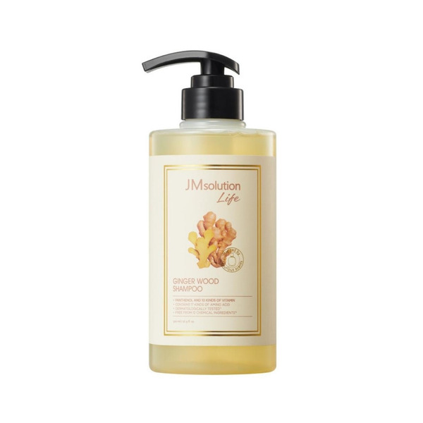 Шампунь для волос с экстрактом имбирного дерева, GINGER WOOD SHAMPOO, JM Solution, 500 г