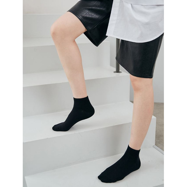 Носки мужские короткие, черные, размер 39-44, (M-S-049-03)ADULTS, A TYPE, GGRN, 1  пара