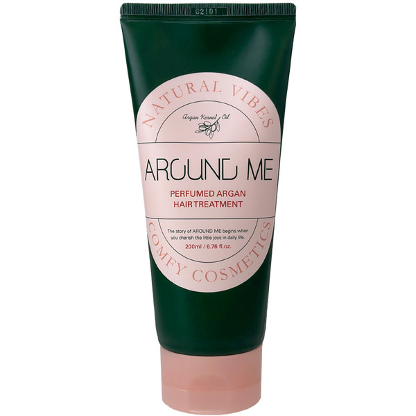 Маска для волос парфюмированная несмываемая Perfumed Argan Non-Wash Hair Pack Kernel, Around Me, Welcos, 200 мл