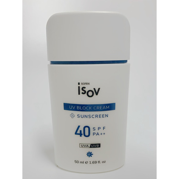 Противоотечный солнцезащитный крем UV Block SPF 40++, Isov Sorex 50 мл