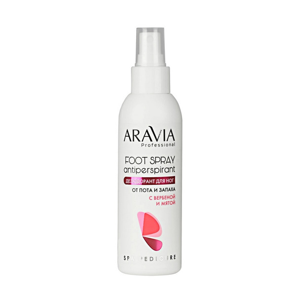 Дезодорант для ног с вербеной и мятой, Foot Spray Antiperspirant, ARAVIA Professional, 150 мл